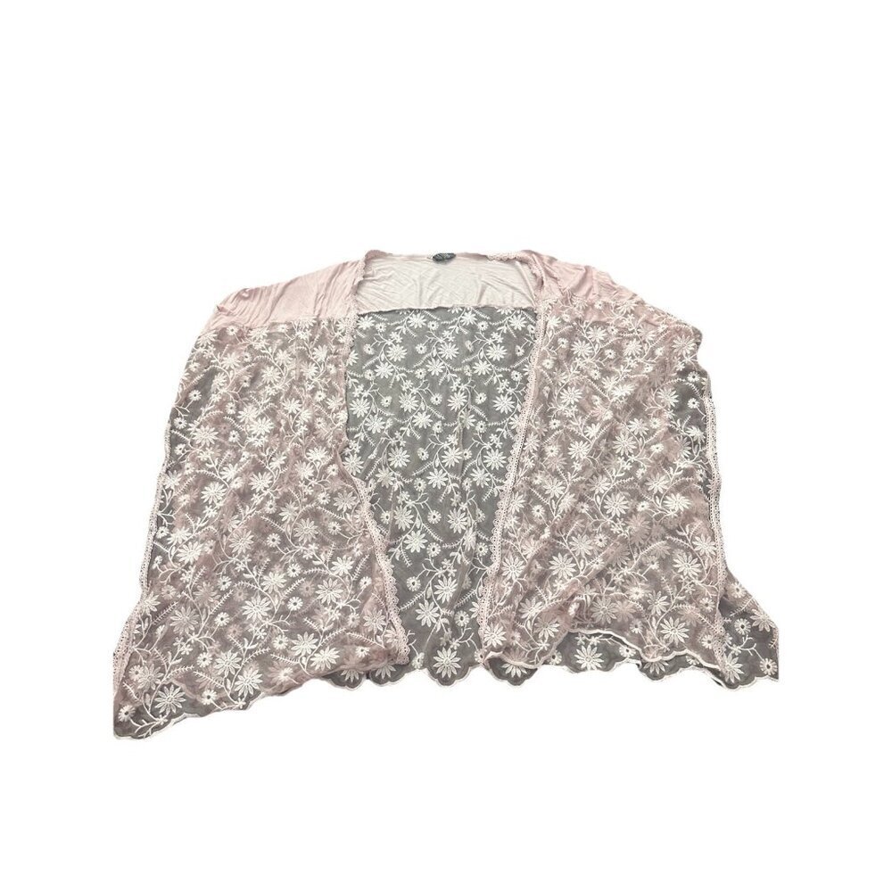 Women’s Pol Lace Pink Cardigan Small